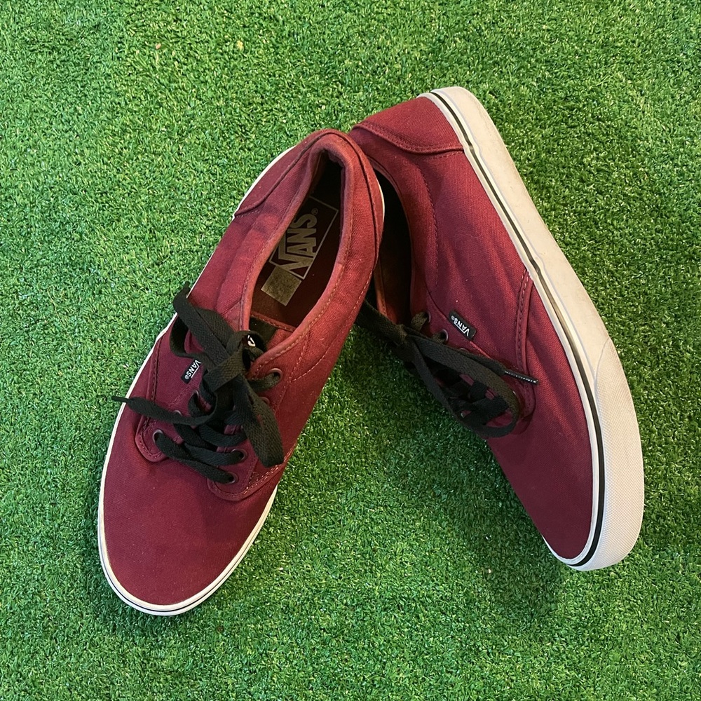 Vans Atwood Oxblood/White Canvas size 13 USED